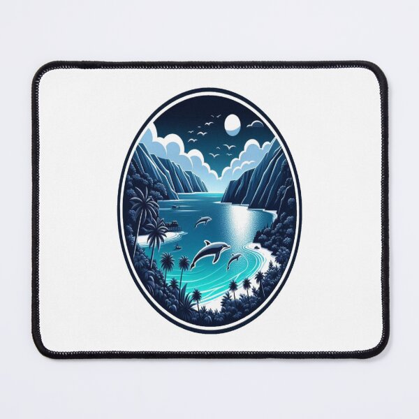 Item preview, Mystical Waters - The Twilight Leap of Dolphins designed and sold by FoxinhoSoumaila.