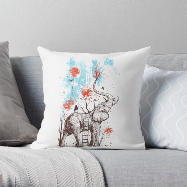 A Happy Place Throw Pillow