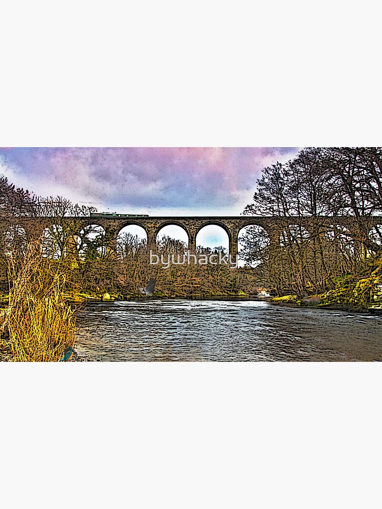 Thumbnail 3 of 3, Sticker, Pontcysyllte Aqueduct designed and sold by bywhacky.