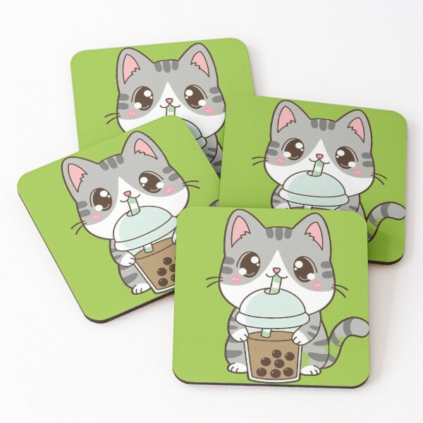 Item preview, Adorable cat drinking bubble tea, so cute and fun designed and sold by Nicoladenisa71.