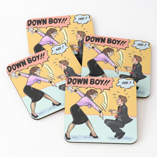 Item preview, Secretary (2002) Down Boy Sticker designed and sold by Savoodle.