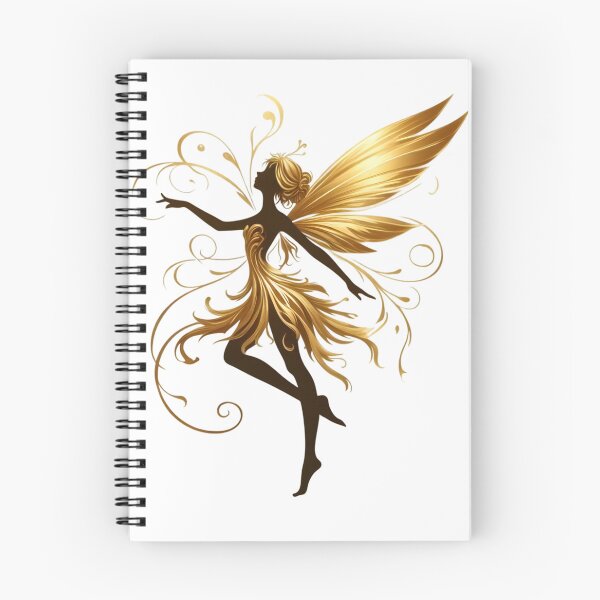 Item preview, Golden Fairy Silhouette designed and sold by ZanyPaintbrush.