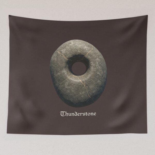 Item preview, Thunderstone. (WHITE TEXT) KCD. Kingdom come and deliver us from the ultimate power of the thunderstone. designed and sold by Space Hyenas.
