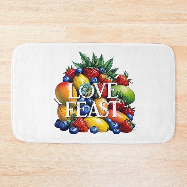 Item preview, LOVE FEAST, colorful fruits and berries designed and sold by Faithloveshop.