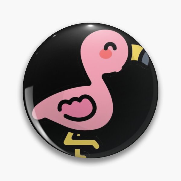 Item preview, Pink flamingo standing on one leg, smiling so bright designed and sold by Nicoladenisa71.