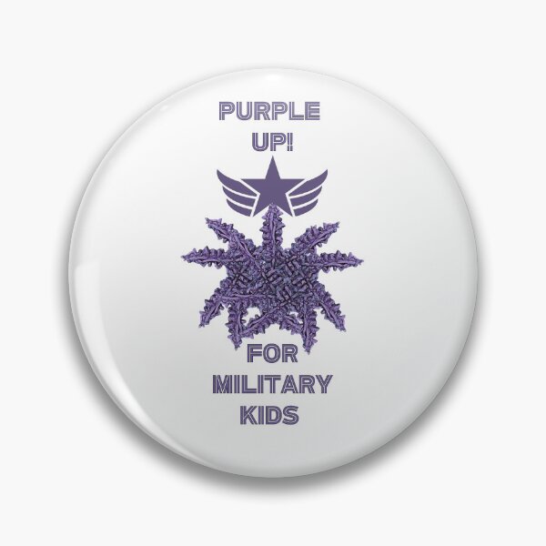Item preview, Purple Up Support Military Kids Copper Crystal Design Month of the Military Child designed and sold by ArtDesignTp.