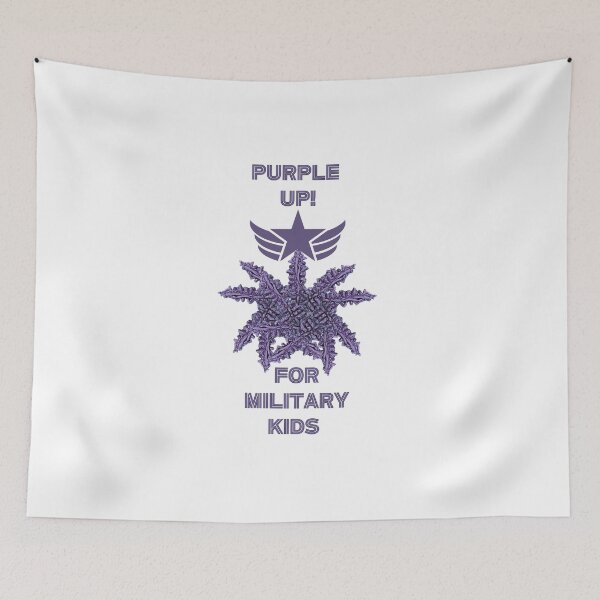 Item preview, Purple Up Support Military Kids Copper Crystal Design Month of the Military Child designed and sold by ArtDesignTp.