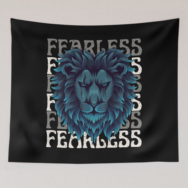 Item preview, Fearless Lion – Strength and Courage Design designed and sold by Kingdom-Mindset.