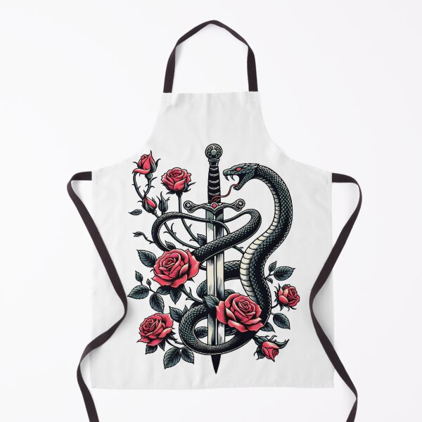 Item preview, A sword surrounded by roses and a snake designed and sold by DirtyHandz.