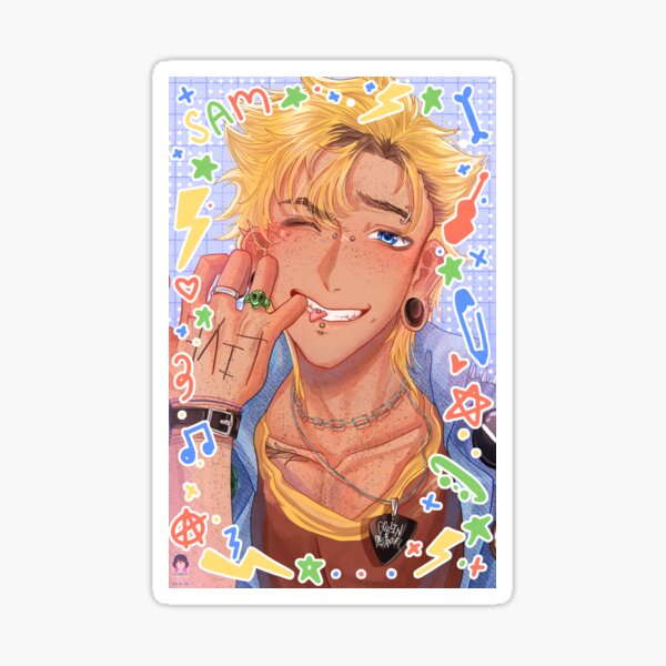 Aperçu de l'œuvre Stardew Valley : Illustration photo de Sam créée et vendue par Asophia-Mills.