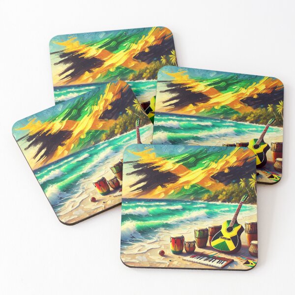 Item preview, Jamaican Flag (Beach)  designed and sold by Intriguing Designs.