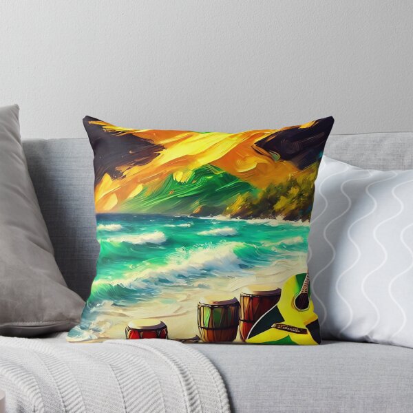 Item preview, Jamaican Flag (Beach)  designed and sold by Intriguing Designs.