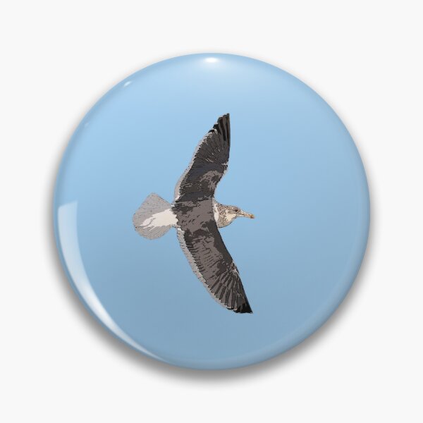 Item preview, Slaty-backed Gull Flying Color Design  designed and sold by designsasstultd.