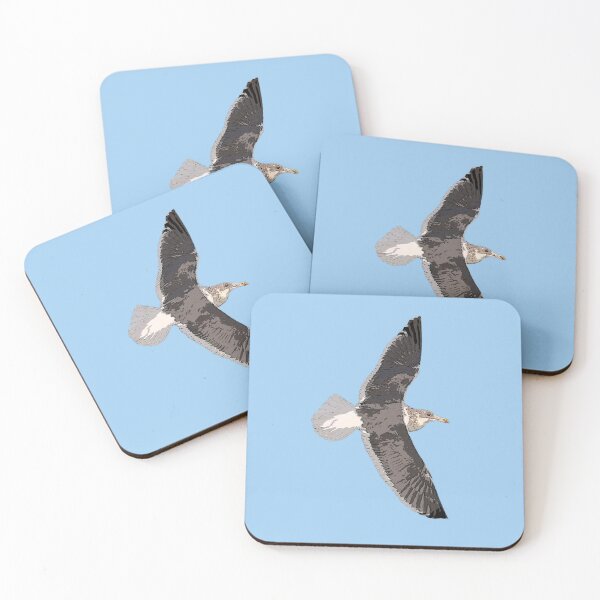 Item preview, Slaty-backed Gull Flying Color Design  designed and sold by designsasstultd.