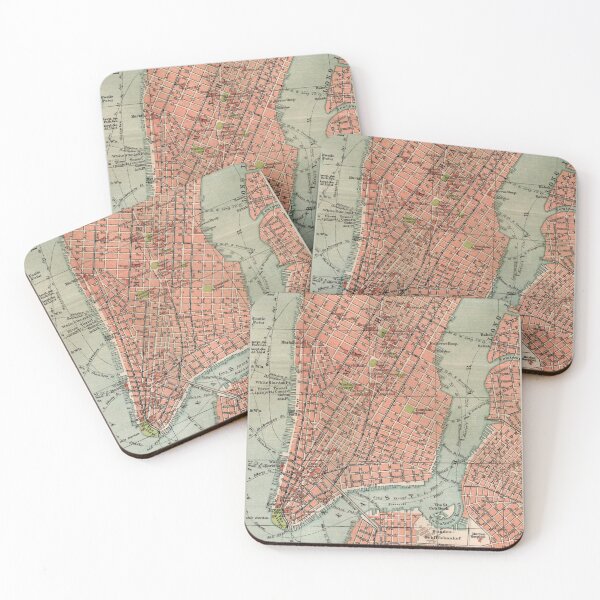 Item preview, New York City as it was 1895: Travel poster, based on original city map (no AI), NYC decor, South Manhattan designed and sold by RetroTraveller.