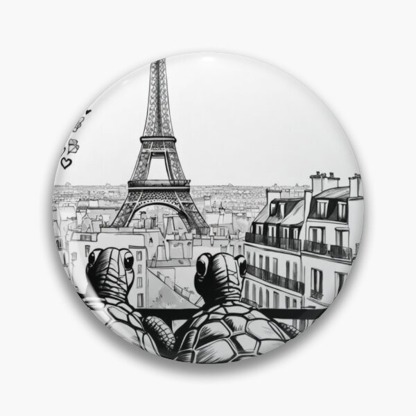 Item preview, Two Easter turtle watching Paris Eiffel tower,  Easter turtle wallpaper, easter turtle picture, designed and sold by Coolparrotgirl.
