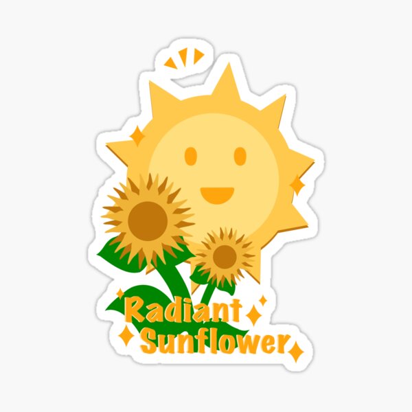 Item preview, Radiant Sunflower - Sunshine & Sparkles designed and sold by Rairikkuu.