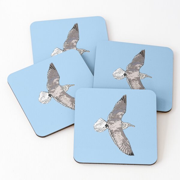 Item preview, Slaty-backed Gull Flying Black Alternate Design  designed and sold by designsasstultd.