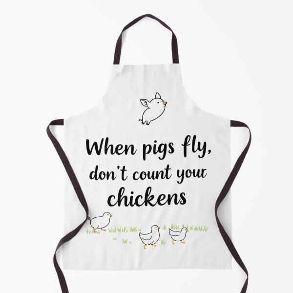 Item preview, When Pigs Fly – Funny Farm Quote designed and sold by ColorVibre.
