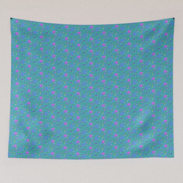 Item preview, Green blue purple creative dotted | greenish blue polka dot pattern designed and sold by lausn.