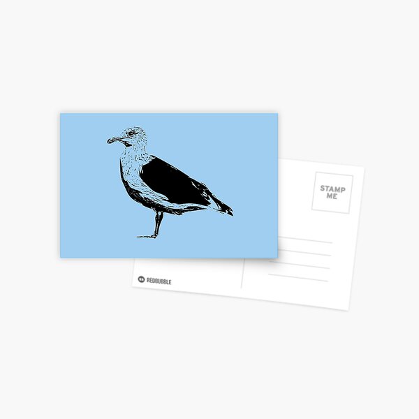 Item preview, Slaty-backed Gull Black Design  designed and sold by designsasstultd.