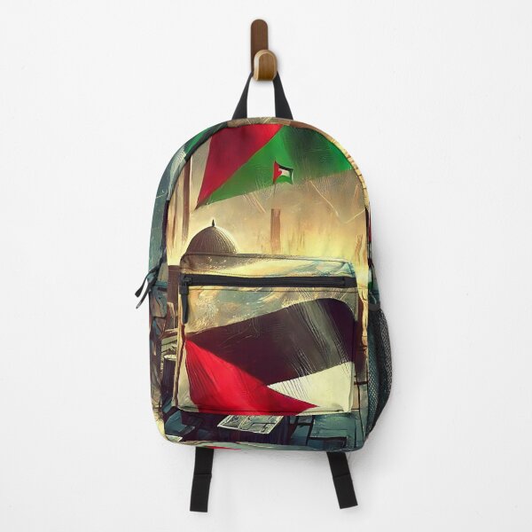 Vista previa del artículo con la obra «Bandera palestina», diseñado y vendido por Intriguing Designs.