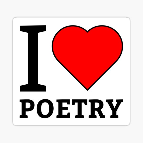 Item preview, I love poetry    designed and sold by Rachel the Artist .