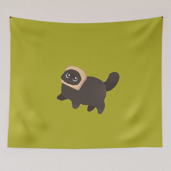Item preview, Cute cat with head in bread slice, so funny designed and sold by Nicoladenisa71.