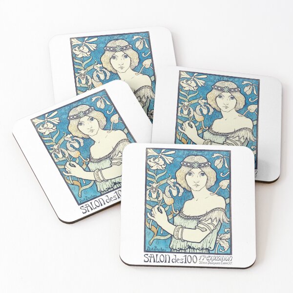 Item preview, Vintage lady Exhibition poster Paul Berthon. designed and sold by Shoot-The-Moon.
