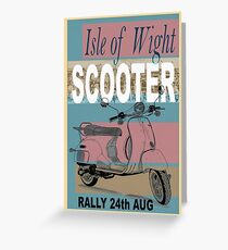 Isle of Writer Scooter Rally Greeting Card