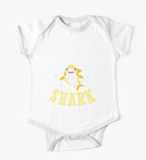 Baby Shark Super Cute T-Shirt For Kids Matching Family Shirts With Sharks Smiley Daddy Shark One Piece - Short Sleeve