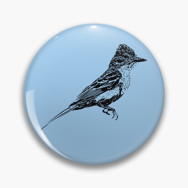 Item preview, Brown-crested Flycatcher Black Design  designed and sold by designsasstultd.