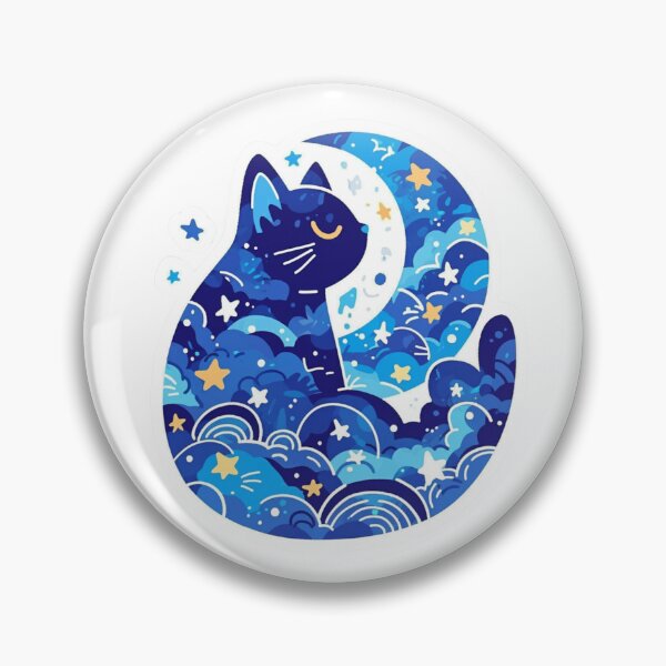 Item preview, Moonlit cat designed and sold by MendaciousMina.