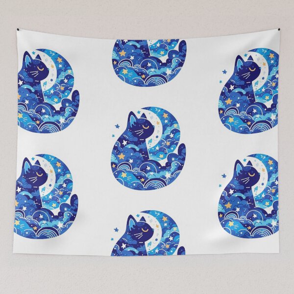 Item preview, Moonlit cat designed and sold by MendaciousMina.
