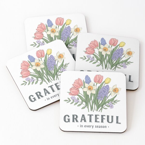 Item preview, Grateful in Every Season, Spring Flowers designed and sold by Faithloveshop.