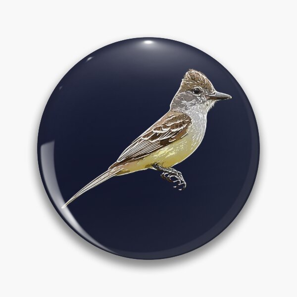 Item preview, Brown-crested Flycatcher White Alternate Design  designed and sold by designsasstultd.