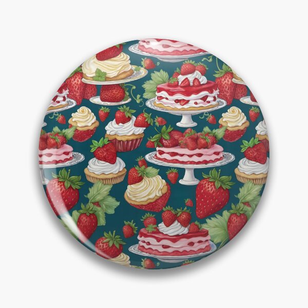 Item preview, Strawberry Shortcakes With Whipping Cream Frosting And Fresh Strawberries designed and sold by CarrollGene.