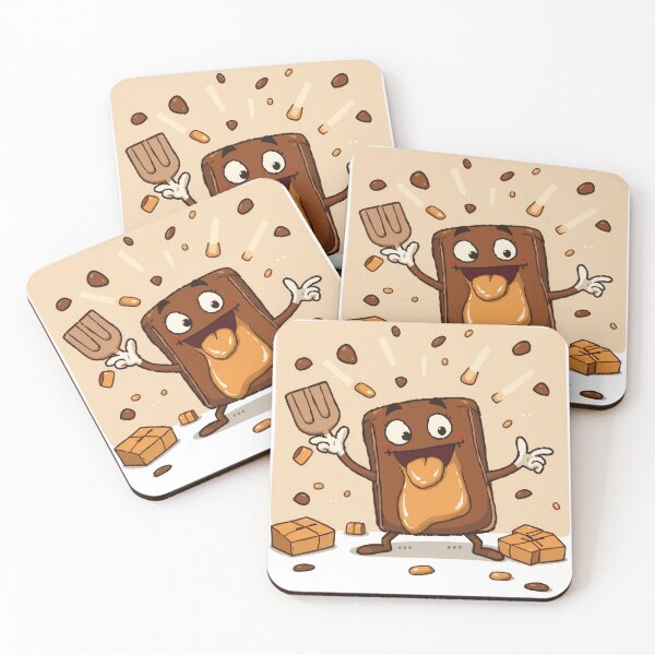 Item preview, Happy Chocolate Caramel Cartoon Art designed and sold by TreatLLC.