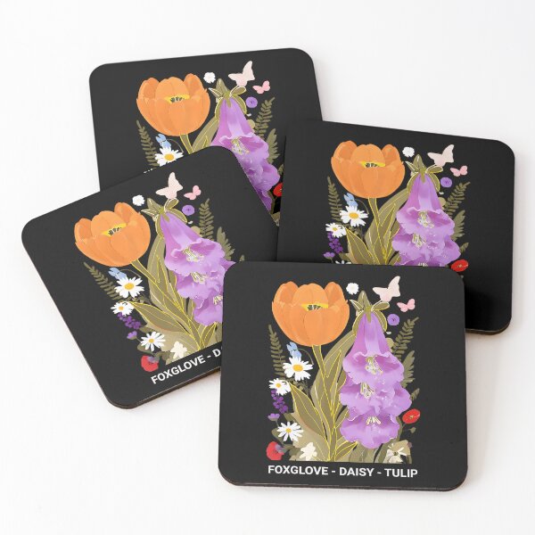 Item preview, Foxglove Daisy Tulip Floral Anti designed and sold by lidanmasi.