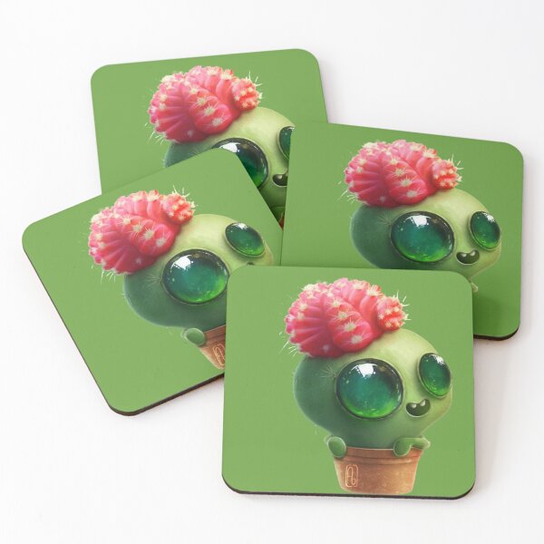 Item preview, Cute smiling cactus with big eyes in a pot designed and sold by Nicoladenisa71.