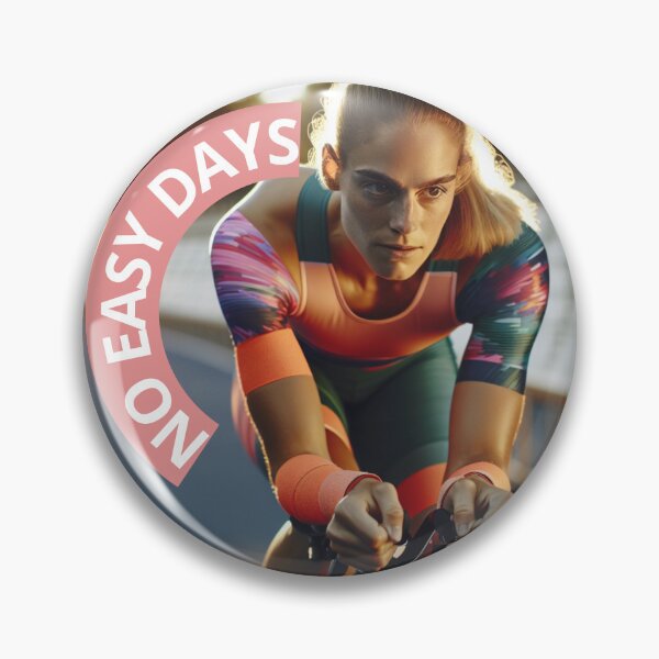 Item preview, No Easy Days – Motivational Cycling Triathlon Design designed and sold by Triathlongram.