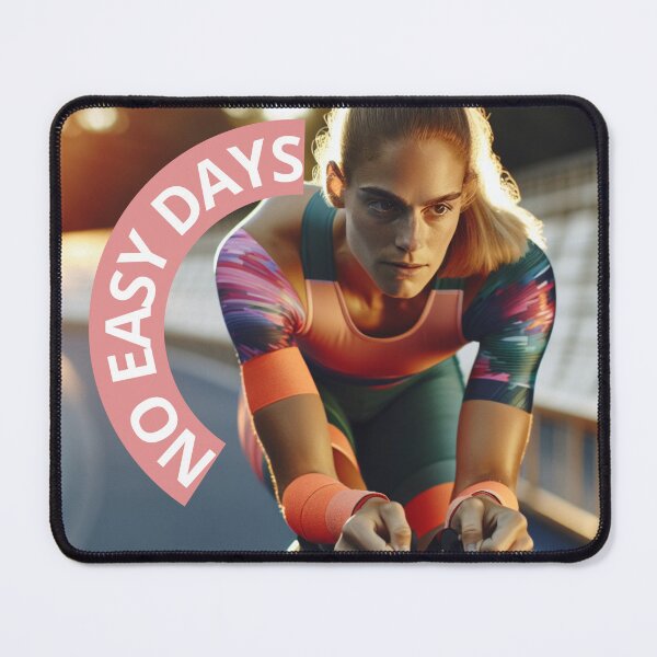 Item preview, No Easy Days – Motivational Cycling Triathlon Design designed and sold by Triathlongram.