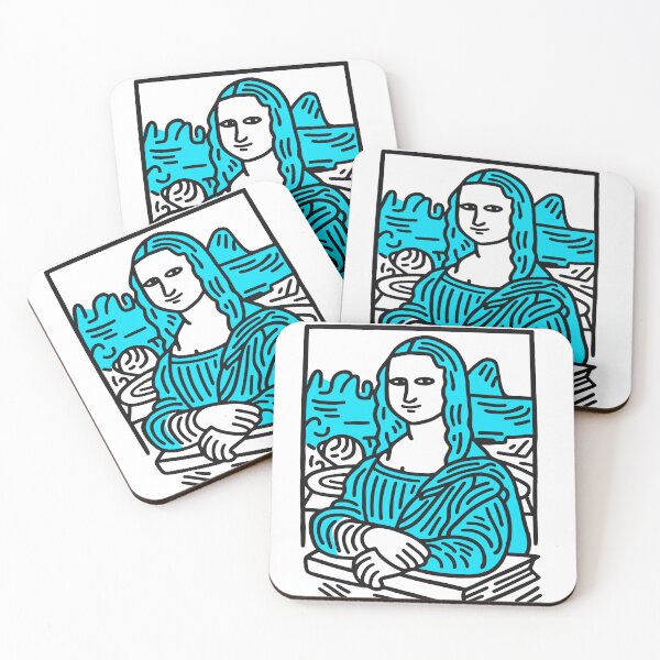 Item preview, Pop Art Mona Lisa Print - Keith Haring Inspired Wall Art - Vibrant Graffiti Style Decor - Contemporary Street Art Poster designed and sold by Koolzilla.