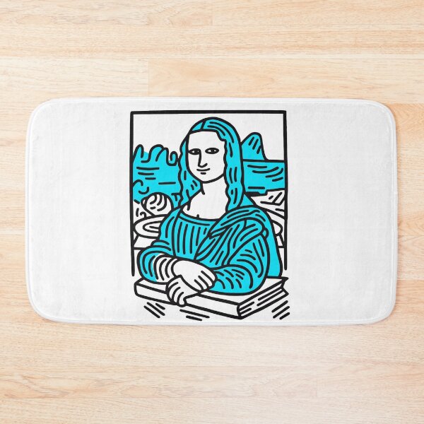 Item preview, Pop Art Mona Lisa Print - Keith Haring Inspired Wall Art - Vibrant Graffiti Style Decor - Contemporary Street Art Poster designed and sold by Koolzilla.