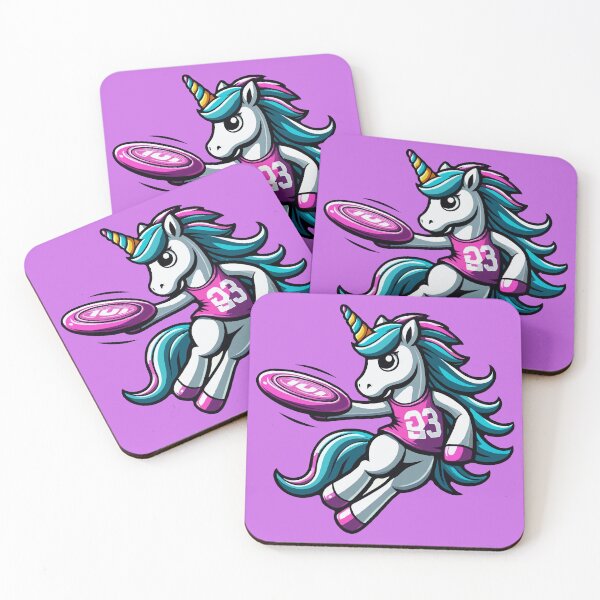 Item preview, Unicorn Playing Ultimate Frisbee designed and sold by McThingummy.