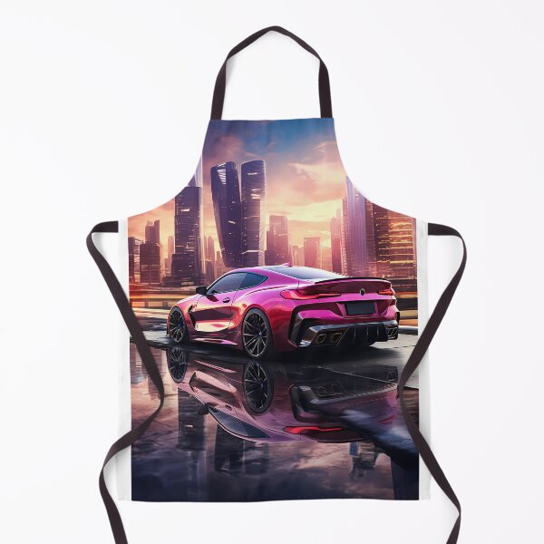 Item preview, Vibrant Sports Car Reflected In Futuristic Urban Sunset designed and sold by RevUpDesign.