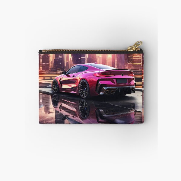 Item preview, Vibrant Sports Car Reflected In Futuristic Urban Sunset designed and sold by RevUpDesign.