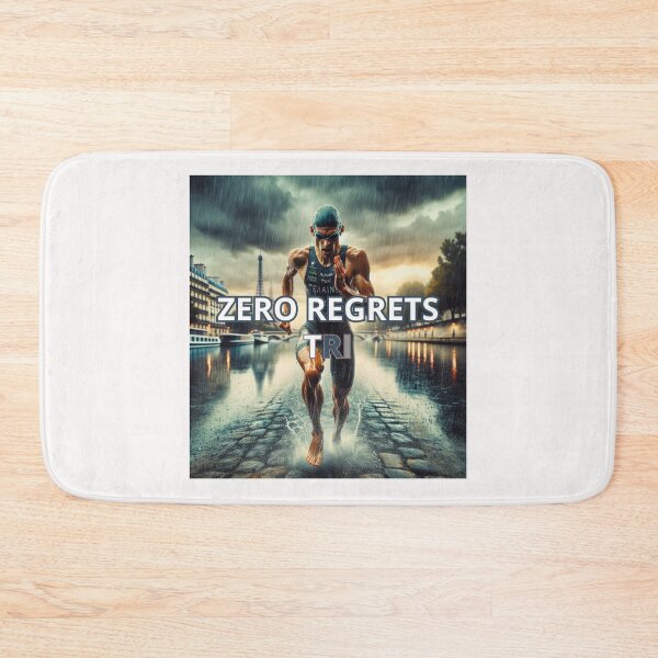 Item preview, Zero Regrets TRI – Motivational Running Triathlon Design designed and sold by Triathlongram.