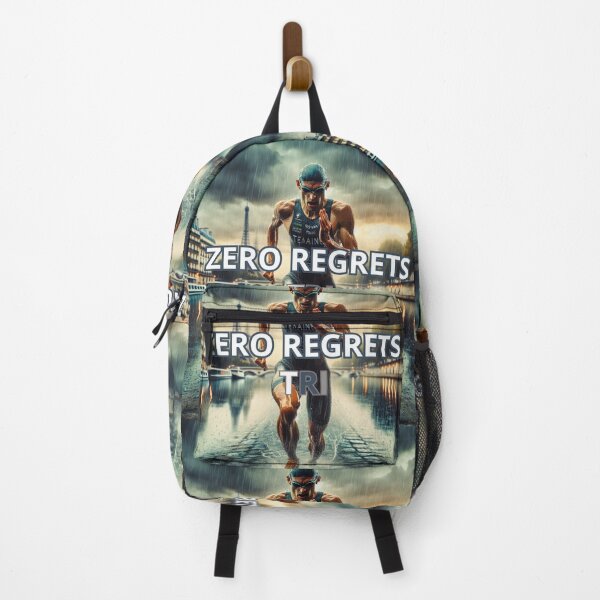 Item preview, Zero Regrets TRI – Motivational Running Triathlon Design designed and sold by Triathlongram.
