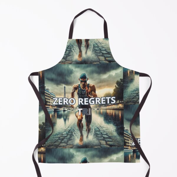 Item preview, Zero Regrets TRI – Motivational Running Triathlon Design designed and sold by Triathlongram.